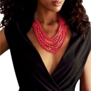 Stella & Dot Campari Statement Necklace